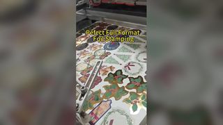 Marquage à chaud pour étiquette volante et autocollant décoratif de Noël | Estampage de feuilles de papier de vacances