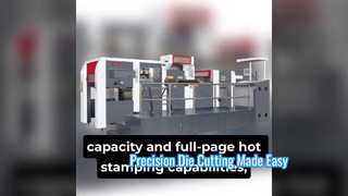 Machine automatique d'estampage, de gaufrage et de découpe de feuilles TMY-1060High