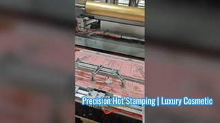 Feuille à chaud en relief 3D pour emballage de palette de maquillage en forme de livre