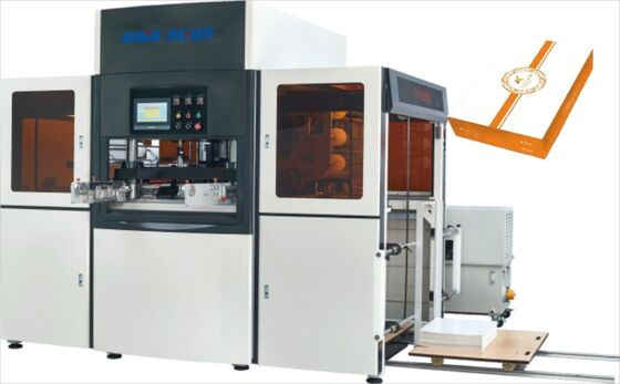 acheter JIGUO YH-1200G Machine automatique de servo-estampage à chaud,épaisseur de feuille appropriée:120-3000gm,nombre de rouleaux d'estampage:Trois rouleaux,vitesse de travail d'estampage:1100~1400 s/h online manufacture