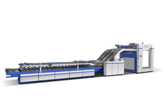 JIGUO FMZ-1300 Machine de laminage automatique à flûte Taille de laminage maximale 1300 mm × 1250 mm Vitesse économique 0-100 feuilles / min Épaisseur du papier du fond A / B / C / E Flûte 3/4/5 couche