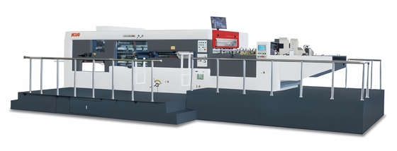 Machine automatique de découpe et de décapage pour boîtes d'emballage ondulées de grand format