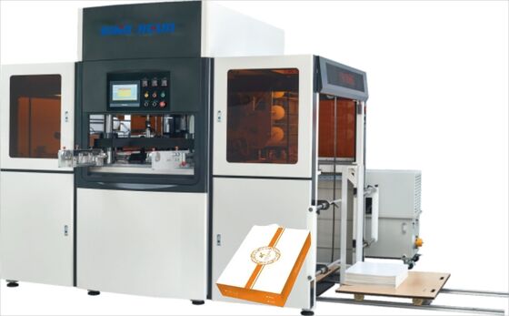 JIGUO YH-1060G Machine automatique de servo-étampage à chaud,épaisseur de feuille appropriée:120-3000gm, vitesse de travail d'estampage:1100~1400 s/h,nombre de rouleaux d'estampage:Trois rouleaux